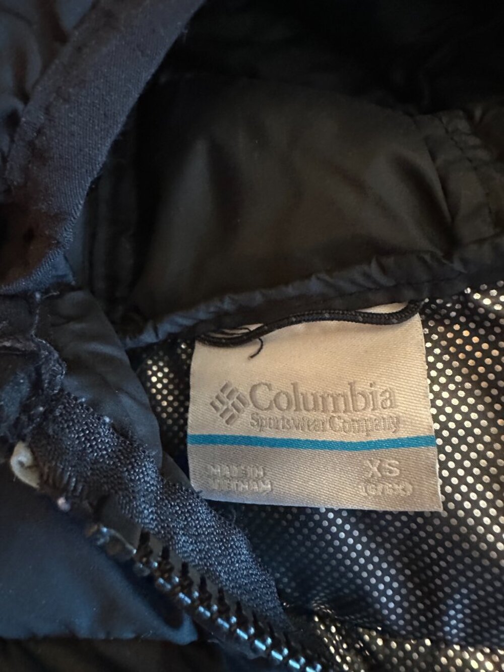Columbia Girls Omni-Heat Black Long Hooded Puffer Coat XS - Picture 8 of 9